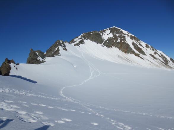 Rückblick zum Mitterkarjoch