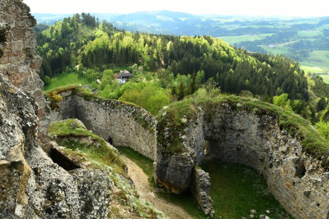 Burgruine Prandegg - Teilansicht der mächtigen Burgruine
