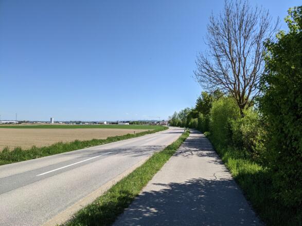 Am Geh- und Radweg retour nach Feldkirchen