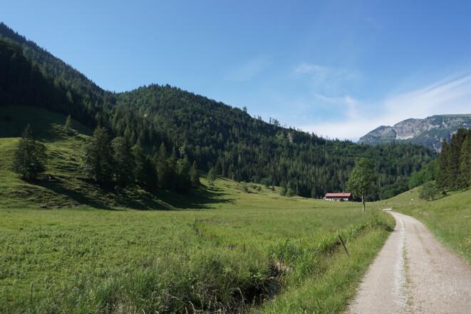 Abfahrt zur Klausenbergalm
