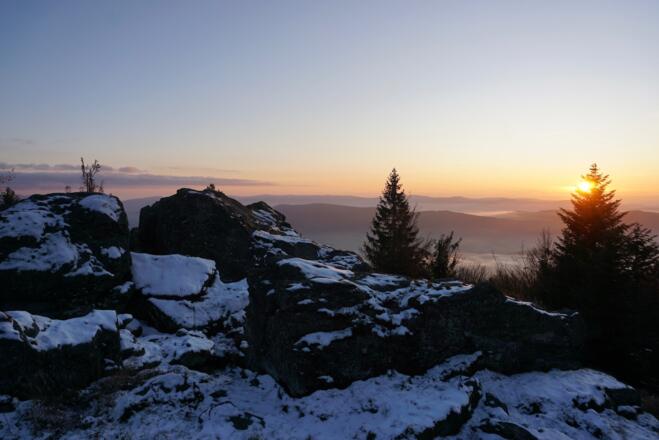Sonnenuntergang am Mühlriegel