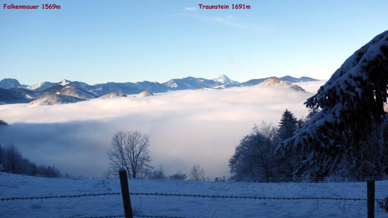 Senke um 860m mit Panoramablick