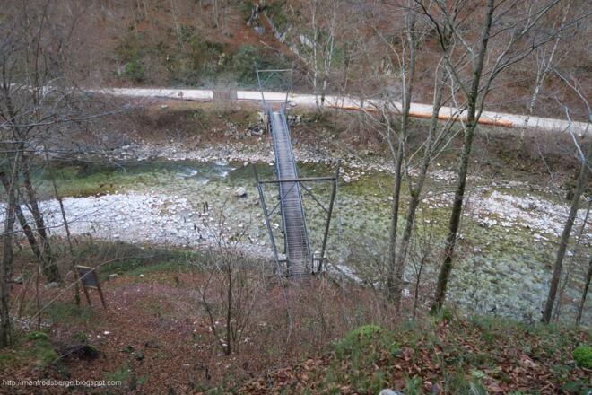 Hängebrücke von oben