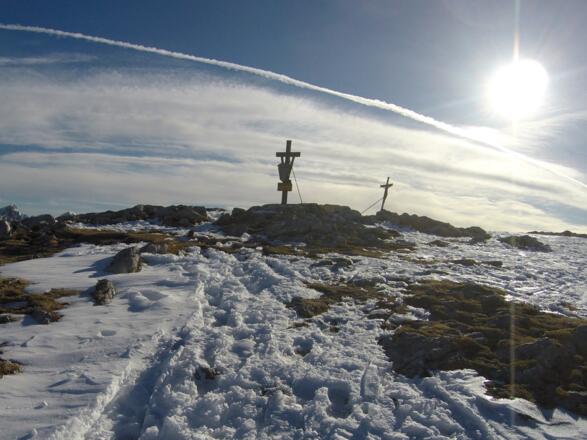 Gipfelkreuze auf dem Schneibstein