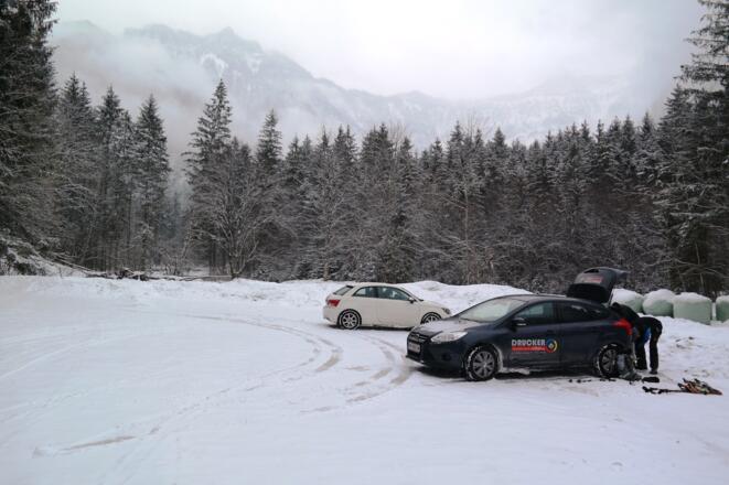 Ausgangspunkt: Der Parkplatz im Schindlbachtal.