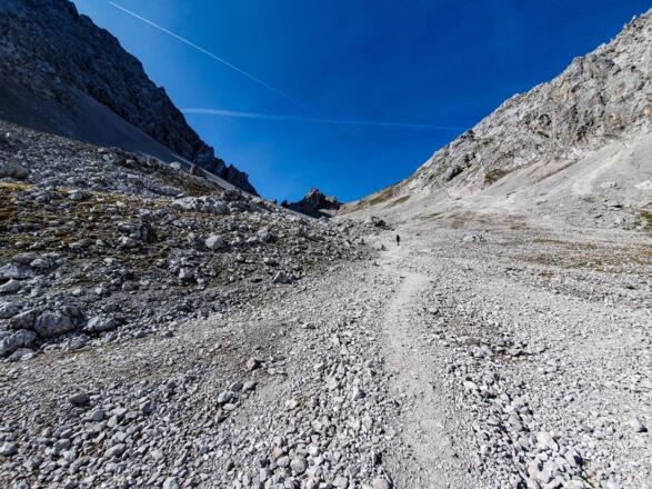 Auf dem Steig zum Hinteren Taja-Törl