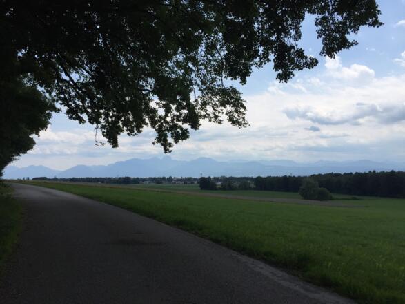 Blick von Heimatsberg auf Bad Aibling