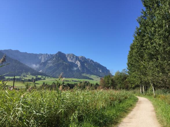 Blick Zahmer Kaiser beim Walchsee
