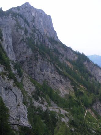 Schrecksteig durch die Westabstürze der Reiteralpe