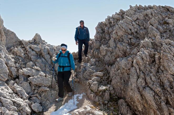 im Gipfelbereich der Kogelseespitze