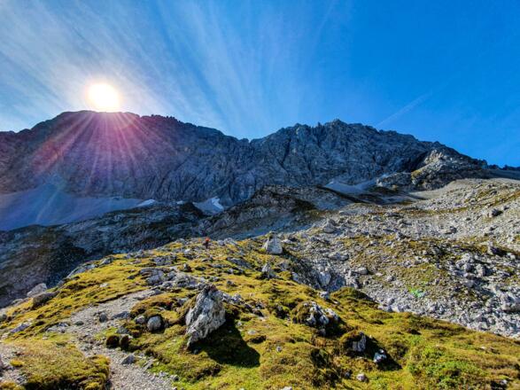 Im Brendlikar mit Blick auf die Mitterspitzen