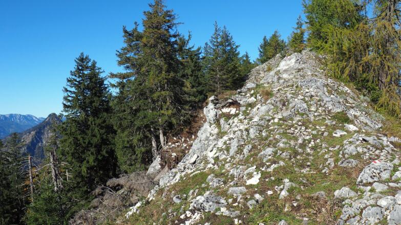 Ausstieg ~1380m zum WEG 419 am Grat