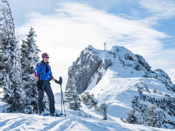 Im Hintergrund die Lacherspitz