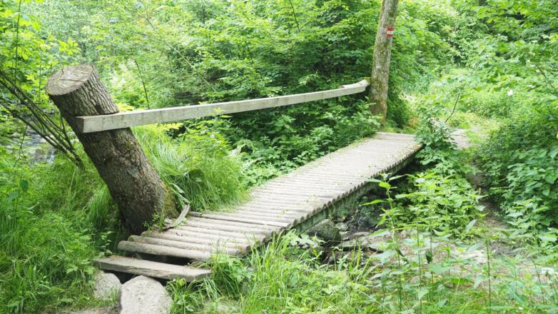 Das Brückerl über den Bleicherbach