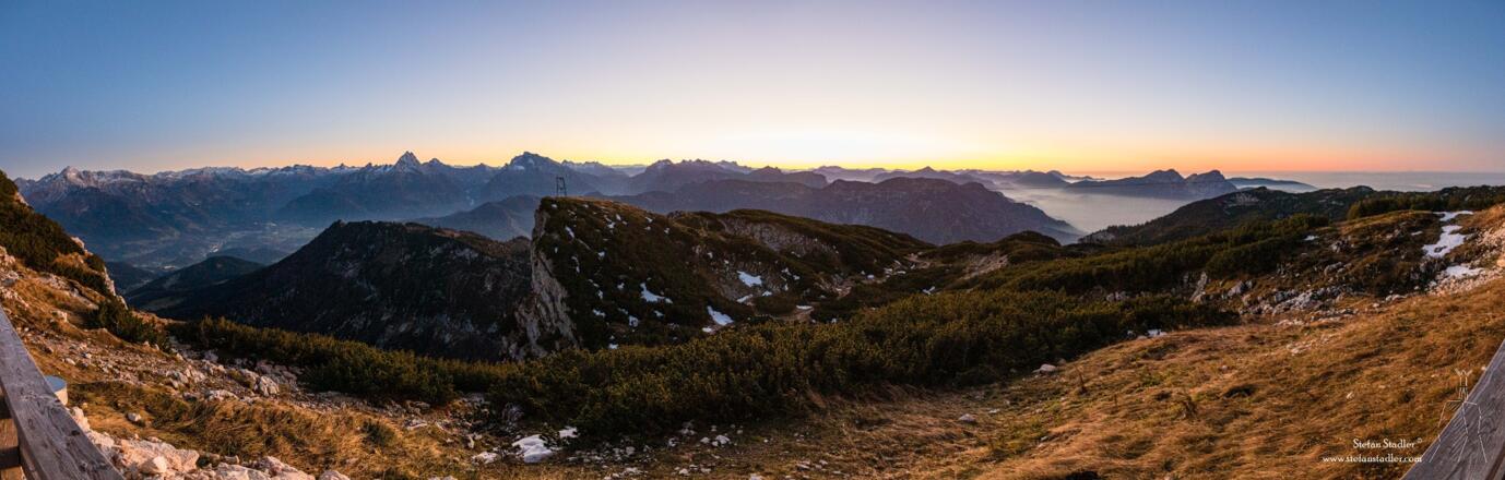 Von der Terrasse am Stöhrhaus hat man ein tolles Panorama.
