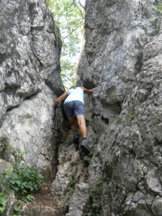 kaminartige Schlucht zum Hammerstein