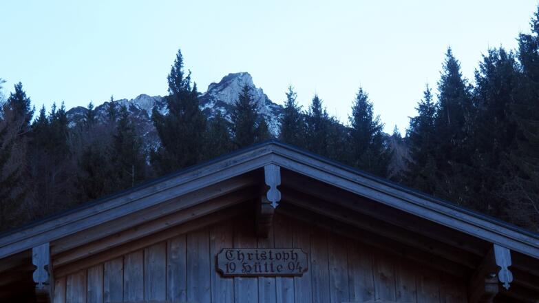 Christopf Hütte ~1075m mit Rettenkogel