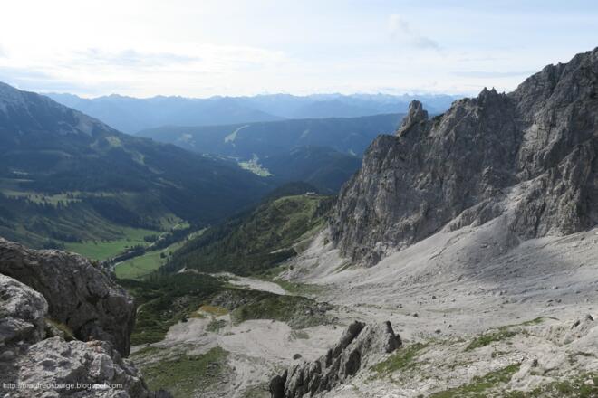 Blick ins Tal und zur Hofpürglhütte