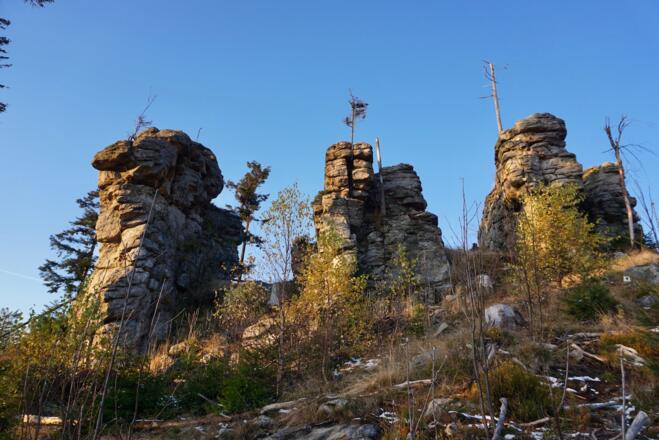 Ödriegelfelsen im Abendlicht