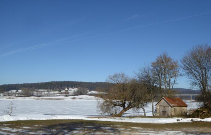 Blick auf den Eixendorfer Stausse