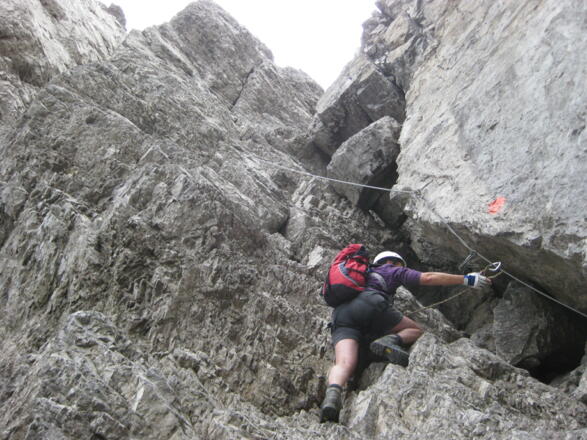 in der Gipfelrinne C