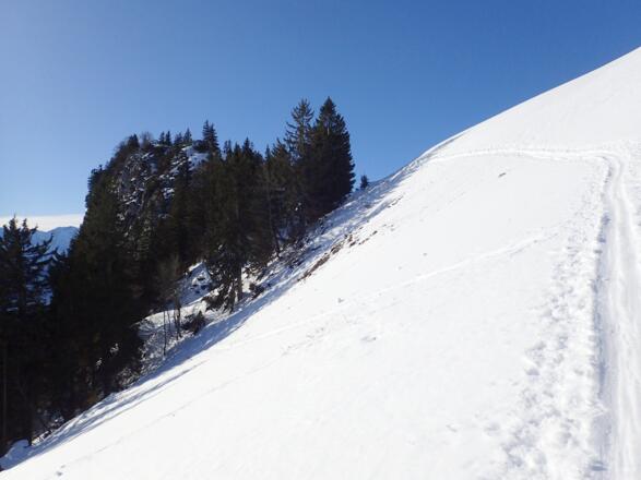Aufstieg zur Trattbergstraße