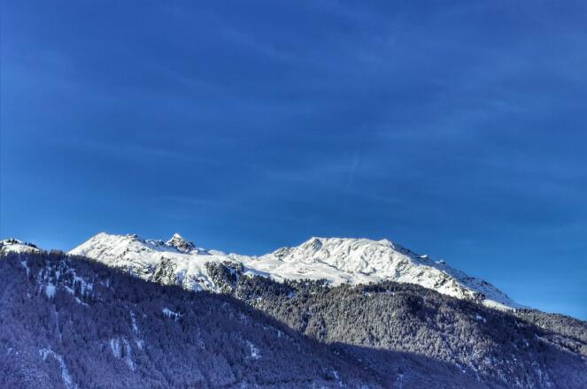 Blick Balkon Winter