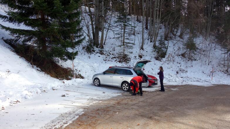 Parkplatz ca. 790m
