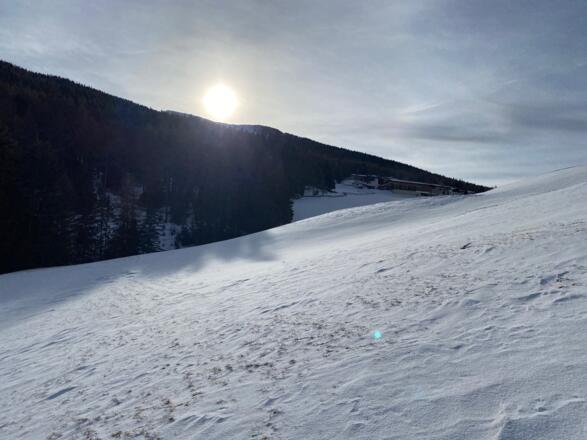 Die Padauner Felder sind erreicht.