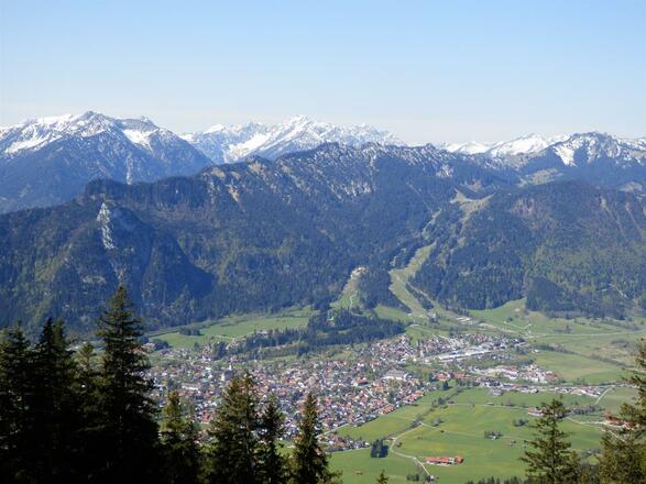 Sicht auf Oberammergau