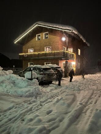 Haus im Winter