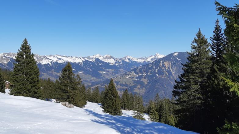 Ausblick Richtung Bludenz und Großes Walsertal