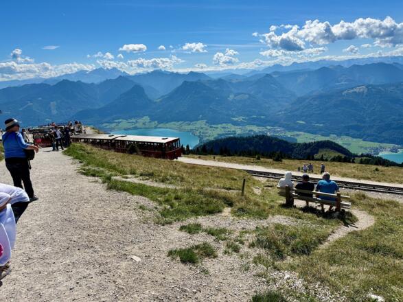 Schafbergbahn - stația din vârf