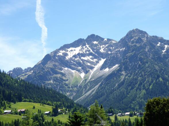 Ausblick ins Nebenwasser und auf Elfer und Zwölfer