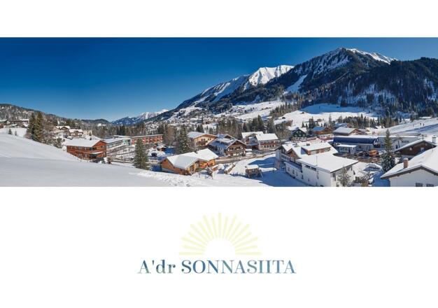 Ausblick auf Riezlern und die umliegenden Berge