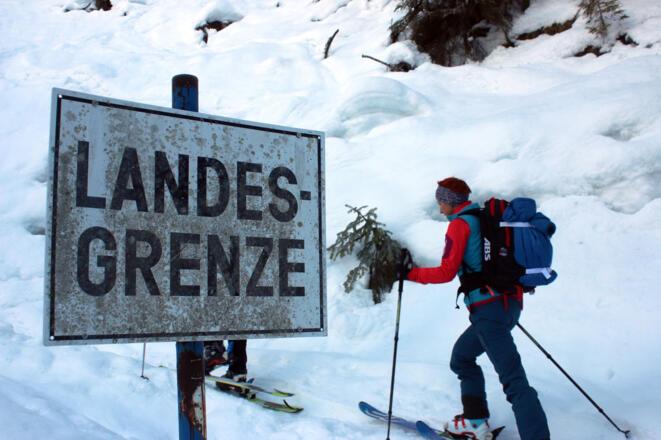 Start an der Landesgrenze