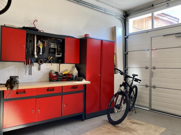 Bikeraum mit Werkzeug