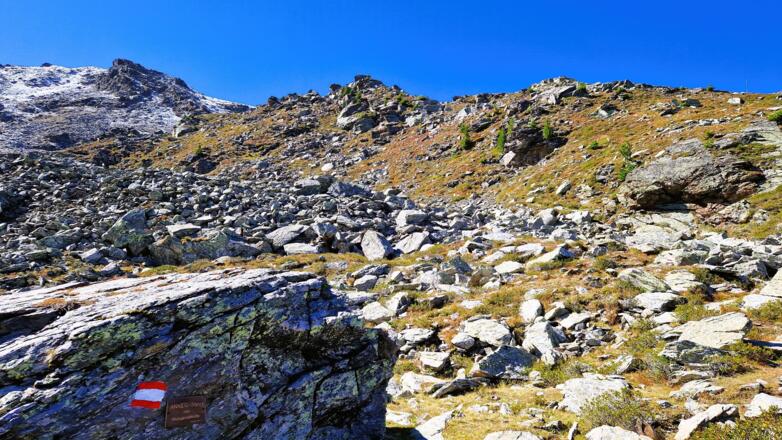Fritz-Anker-Steig: Auf dem Weg zum "Stoangatterl" (Nähe "Schaferhütte")