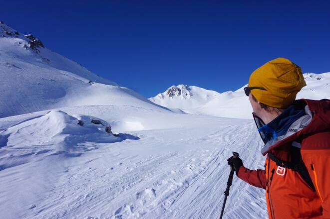 Da geht's lang: Von der Lizumer Hütte geht es zurück zum "Lager Walchen" durch feinste Winterlandschaft