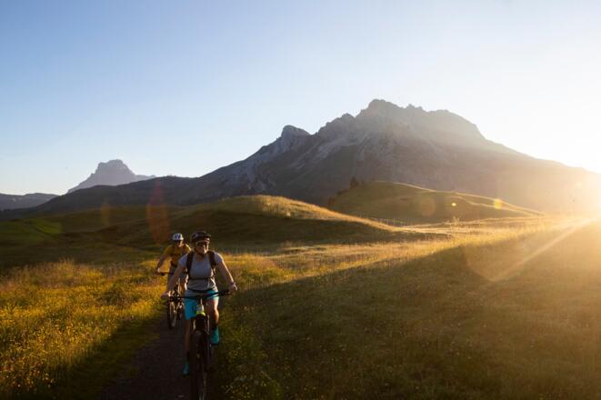 Mit dem Bike in Richtung Lech