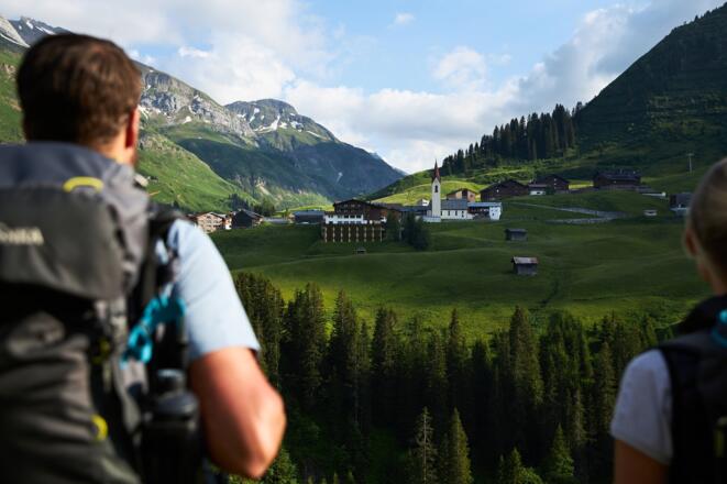 Ausblick auf Warth