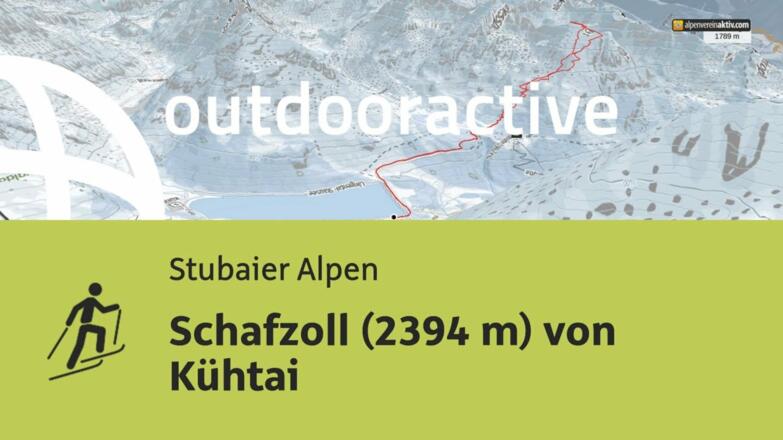 Skitour in den Stubaier Alpen: Schafzoll (2394 m) von Kühtai