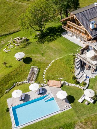 Chiemsee Chalet von oben