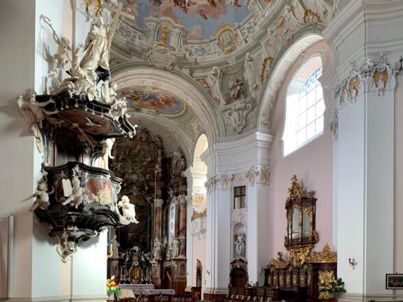 Rokokokanzel der Stiftskirche Engelszell