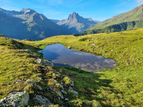 Ausblick Richtung Patteriol im Verwall