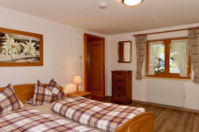 Schlafzimmer Ferienwohnung Fellhorn