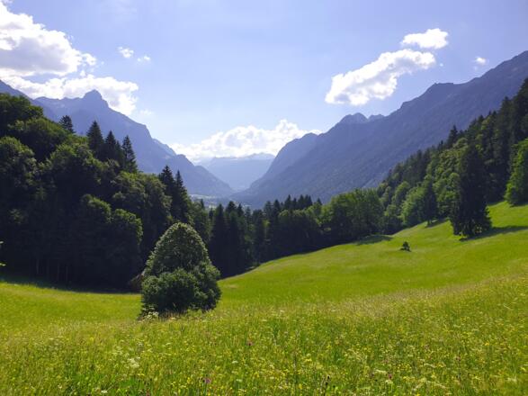 Ausblick Richtung Klostertal