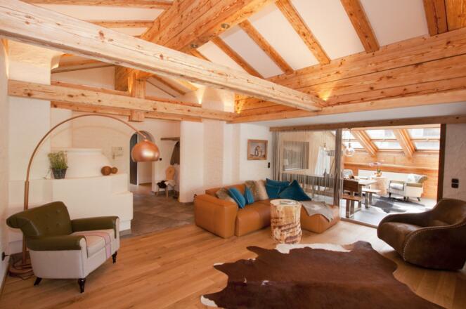 Dachwohnung Wohnzimmer