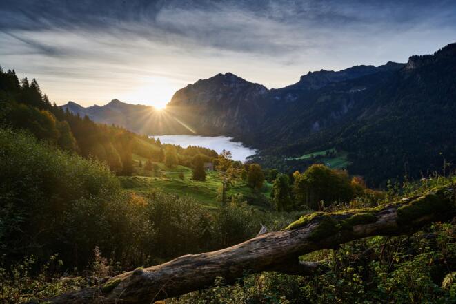 Blick von der Dosegg nach Mellau