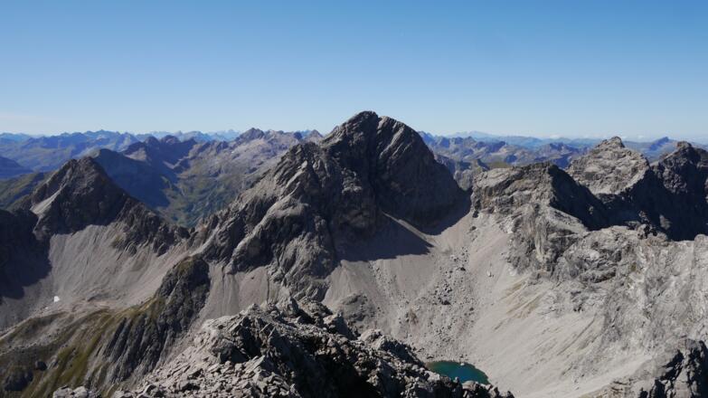 Blick auf den Großen Krottenkopf von der Marchspitze